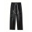 Men's Loose Gradient Color Denim Trousers With Pockets, Causal Drawstring Cotton Blend Jeans For Outdoor Activities
