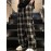 Men's Casual Plaid Long Pants With Drawstring - Basic Straight-Leg Trousers For Casual Wear