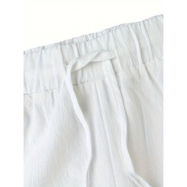 Men's Casual Haren Pants, Relaxed Fit, Solid Color