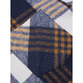 Mens Flannel Shirt Long Sleeve Plaid Jacket Casual Button Down Shirts Shacket