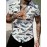 Men's Whale 3D Print Casual Shirt, Button Front Short Sleeve Top, Men's Clothes For Daily Wear/Party