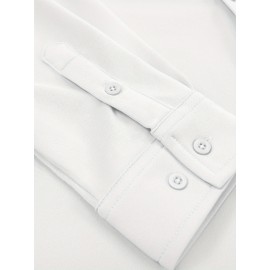 Men'S Long Sleeve Wrinkle Free Shirt Casual Button Down Shirt for Men Untucked Shirts with Pocket