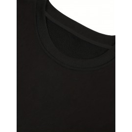 Men's Casual Golf Print Crewneck Sweatshirt - Relaxed Fit, Polyester Knit, Machine Washable, Fall/Winter Fashion