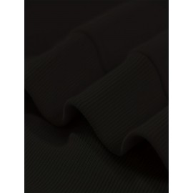 Men's Casual Golf Print Crewneck Sweatshirt - Relaxed Fit, Polyester Knit, Machine Washable, Fall/Winter Fashion