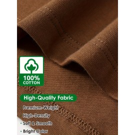 Men's Casual Cotton Long Sleeve T-Shirt - Crew Neck, Loose Fit, Spring & Fall Collection