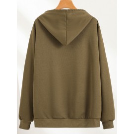 1pc Dr Pepper Print Men'S Casual Hoodie - Cozy Long Sleeve Pullover with Hood, Polyester Fabric, Regular Fit, Stretchy, for Autumn/Winter